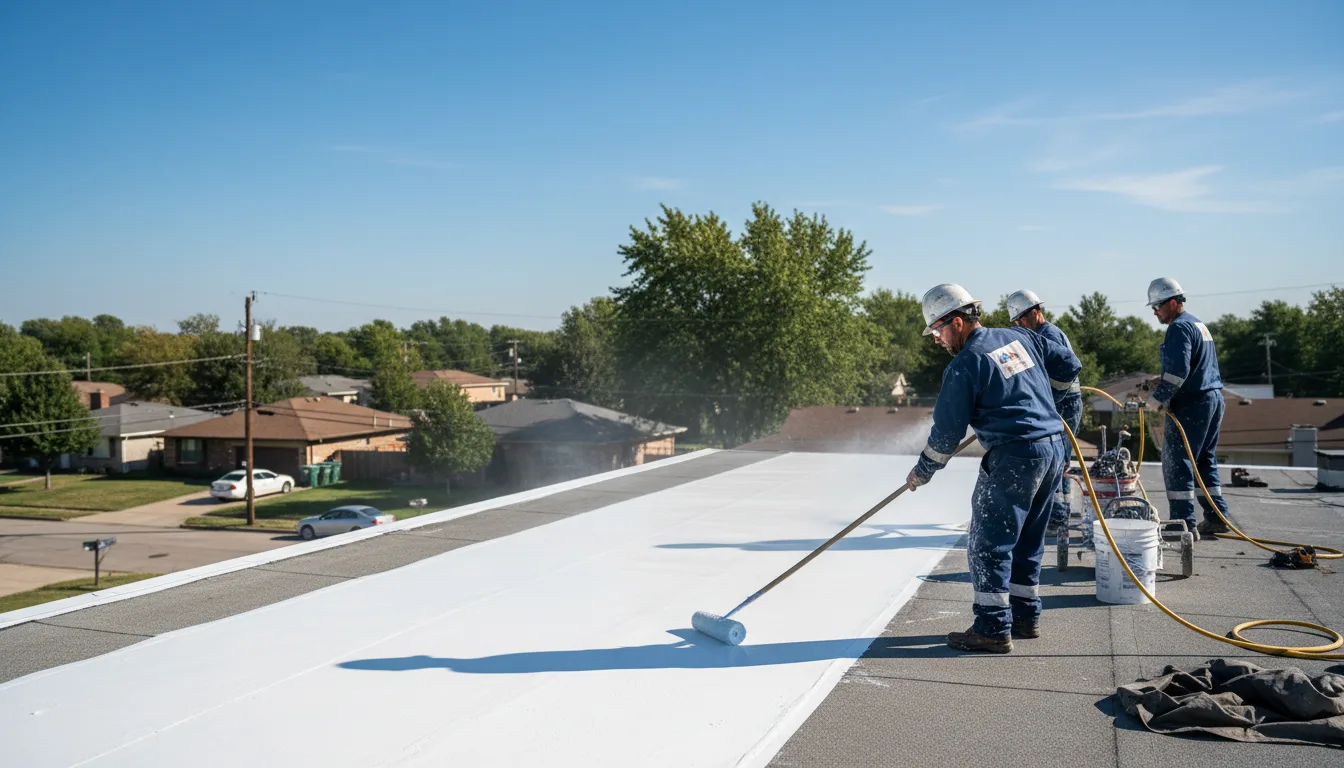 Commercial roof coating in Wyoming, IA near me